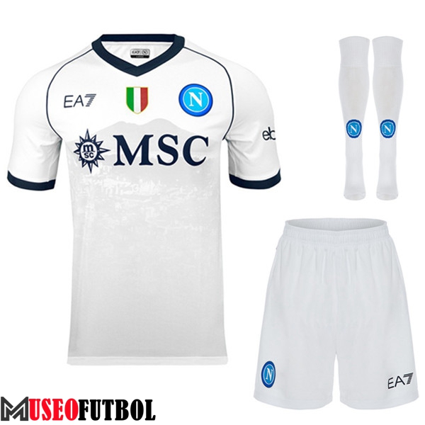 Camisetas Futbol SSC Napoli Segunda (Cortos + Calcetines) 2023/2024