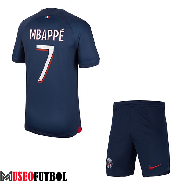 Camisetas De Futbol PSG (MBAPPÉ #7) Ninos 2023/2024 Primera