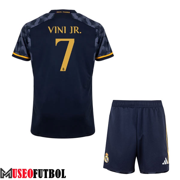 Camisetas De Futbol Real Madrid (VINI JR. #7) Ninos 2023/2024 Segunda