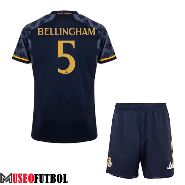 Camisetas De Futbol Real Madrid (BELLINGHAM #5) Ninos 2023/2024 Segunda