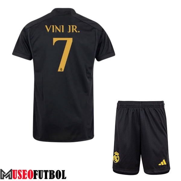 Camisetas De Futbol Real Madrid (VINI JR. #7) Ninos 2023/2024 Tercera