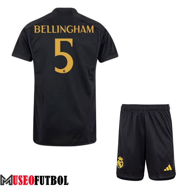 Camisetas De Futbol Real Madrid (BELLINGHAM #5) Ninos 2023/2024 Tercera