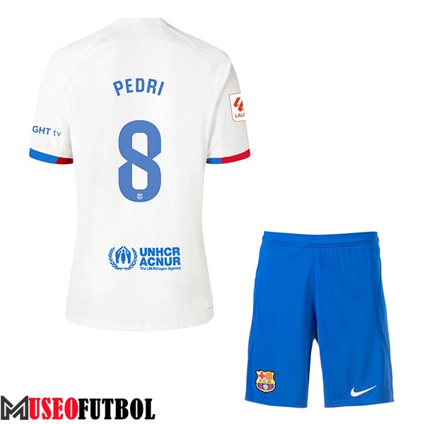 Camisetas De Futbol Barcelona (PEDRI #8) Ninos 2023/2024 Segunda