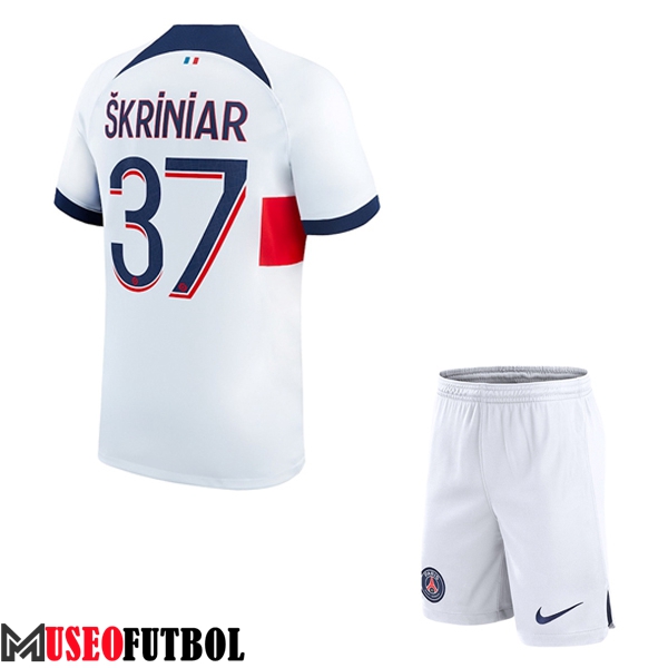 Camisetas De Futbol PSG (SKRINIAR #37) Ninos 2023/2024 Segunda