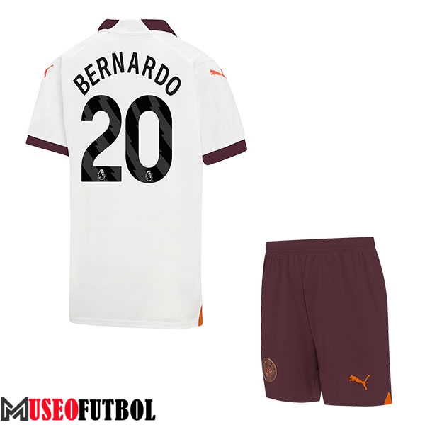 Camisetas De Futbol Manchester City (BERNARDO #20) Ninos 2023/2024 Segunda