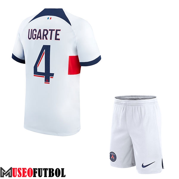 Camisetas De Futbol PSG (UGARTE #4) Ninos 2023/2024 Segunda