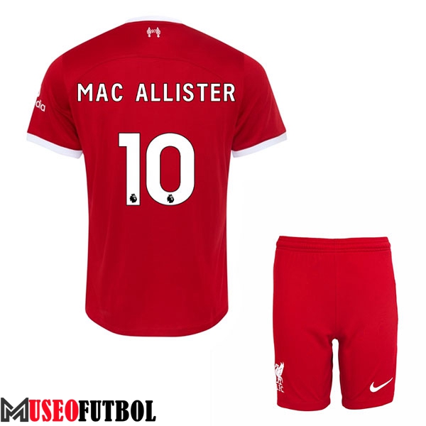 Camisetas De Futbol Liverpool (MAC ALLISTER #10) Ninos 2023/2024 Primera