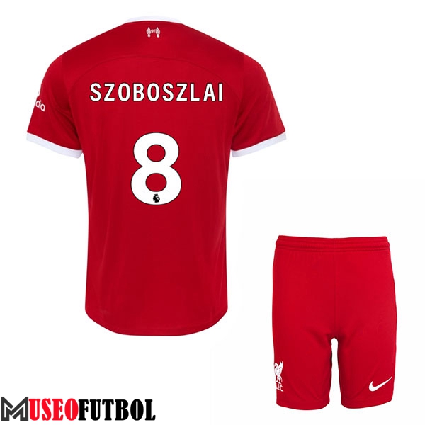 Camisetas De Futbol Liverpool (SZOBOSZLAI #8) Ninos 2023/2024 Primera