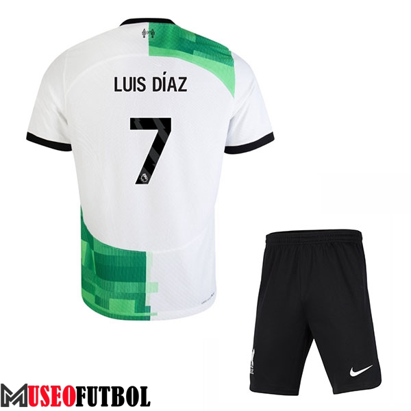 Camisetas De Futbol Liverpool (LUIS DÍAZ #7) Ninos 2023/2024 Segunda