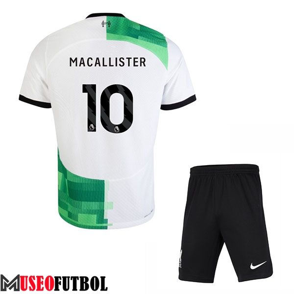 Camisetas De Futbol Liverpool (MAC ALLISTER #10) Ninos 2023/2024 Segunda