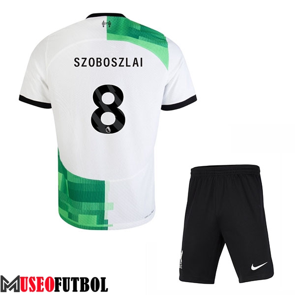 Camisetas De Futbol Liverpool (SZOBOSZLAI #8) Ninos 2023/2024 Segunda