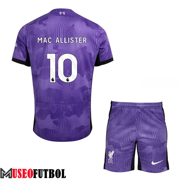 Camisetas De Futbol Liverpool (MAC ALLISTER #10) Ninos 2023/2024 Tercera