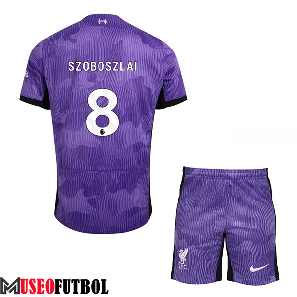 Camisetas De Futbol Liverpool (SZOBOSZLAI #8) Ninos 2023/2024 Tercera