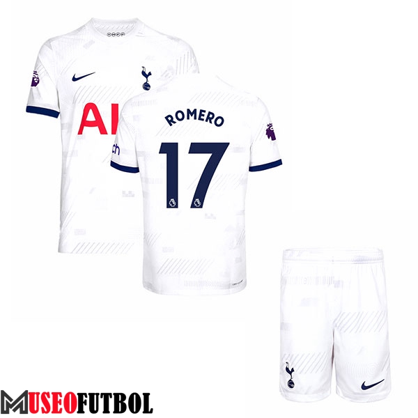 Camisetas De Futbol Tottenham Hotspur (ROMERO #17) Ninos 2023/2024 Primera