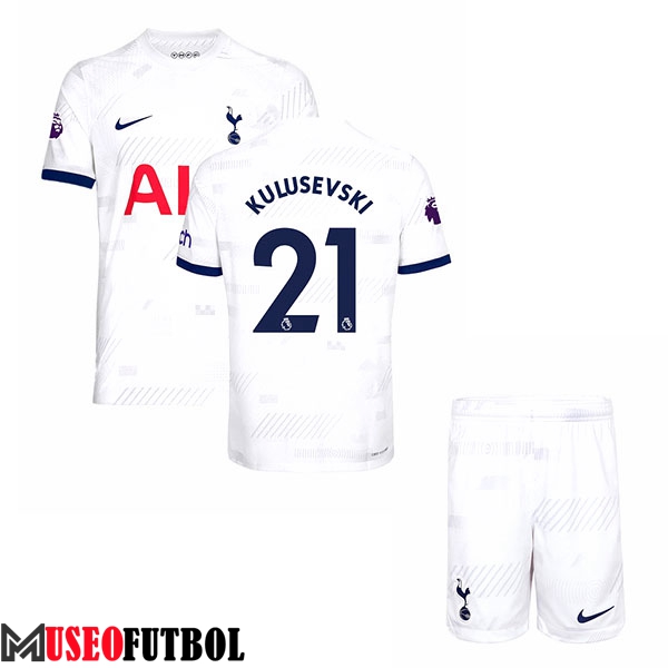 Camisetas De Futbol Tottenham Hotspur (KULUSEVSKI #21) Ninos 2023/2024 Primera