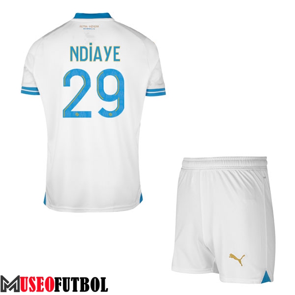 Camisetas De Futbol Marsella (NDIAYE #29) Ninos 2023/2024 Primera