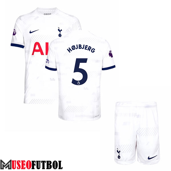 Camisetas De Futbol Tottenham Hotspur (HÖJBJERG #5) Ninos 2023/2024 Primera