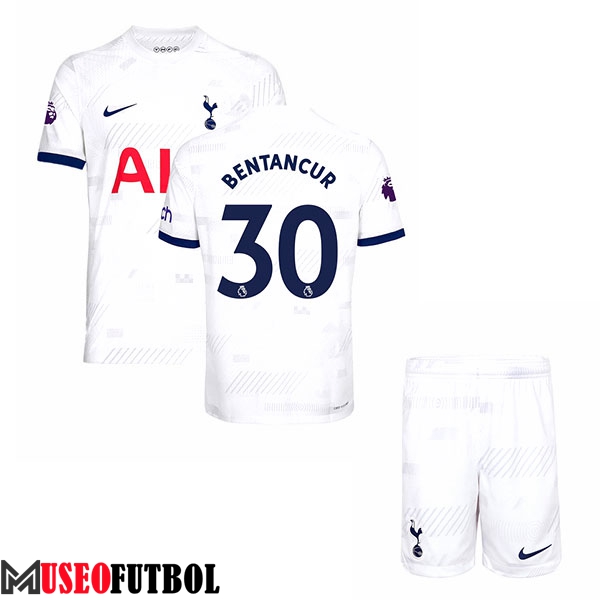 Camisetas De Futbol Tottenham Hotspur (BENTANCUR #30) Ninos 2023/2024 Primera