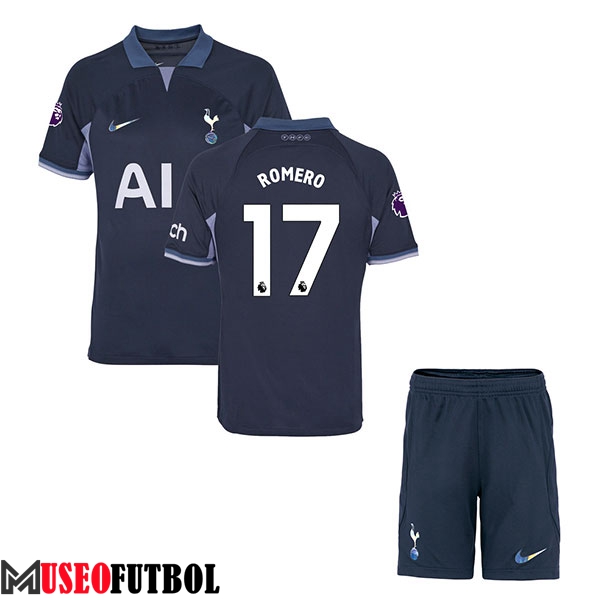 Camisetas De Futbol Tottenham Hotspur (ROMERO #17) Ninos 2023/2024 Segunda