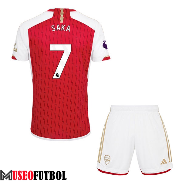 Camisetas De Futbol Arsenal (SAKA #7) Ninos 2023/2024 Primera