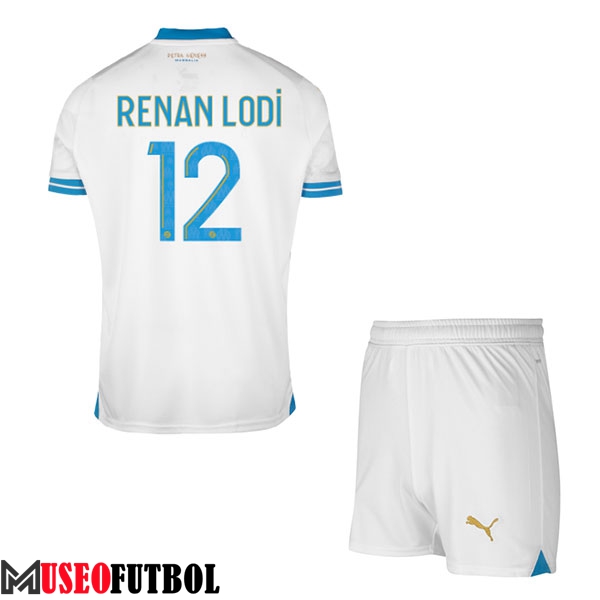 Camisetas De Futbol Marsella (RENAN LODI #12) Ninos 2023/2024 Primera