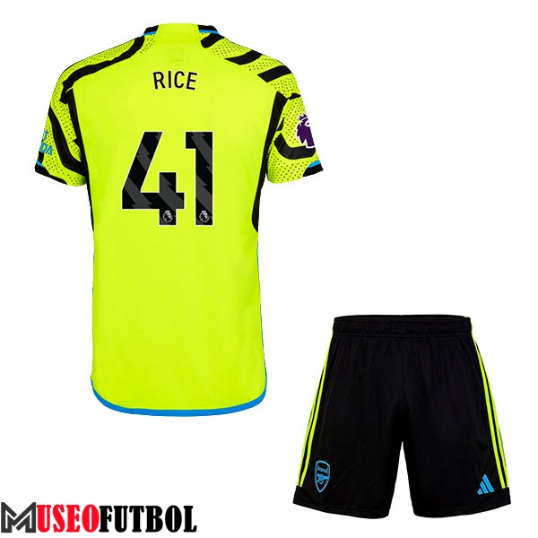 Camisetas De Futbol Arsenal (RICE #41) Ninos 2023/2024 Segunda