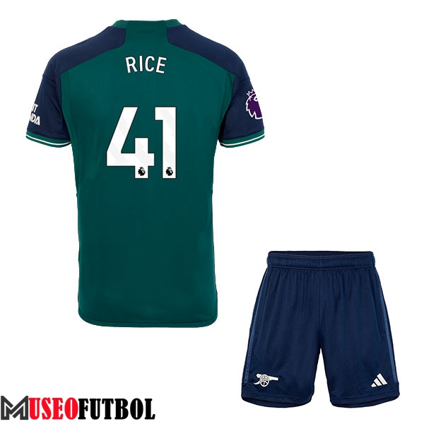 Camisetas De Futbol Arsenal (RICE #41) Ninos 2023/2024 Tercera