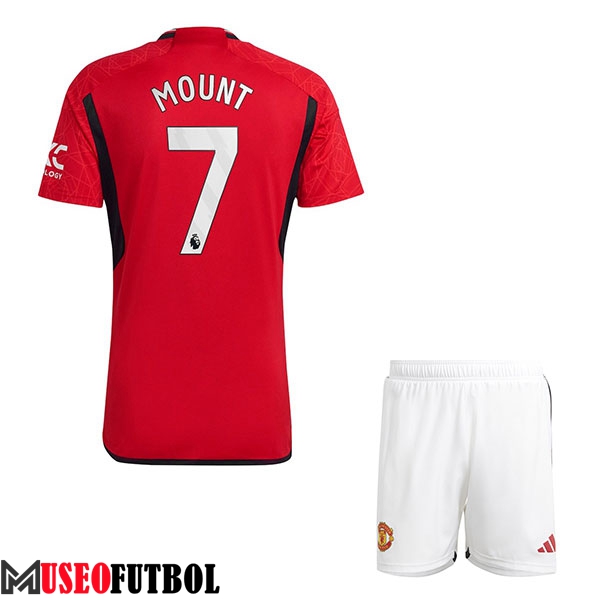 Camisetas De Futbol Manchester United (MOUNT #7) Ninos 2023/2024 Primera