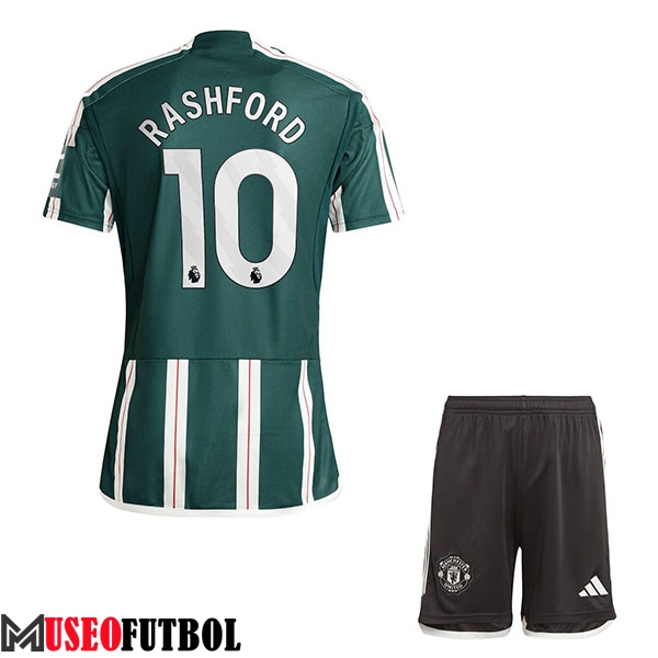 Camisetas De Futbol Manchester United (RASHFORD #10) Ninos 2023/2024 Segunda