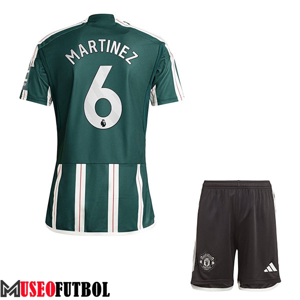 Camisetas De Futbol Manchester United (MARTINEZ #6) Ninos 2023/2024 Segunda