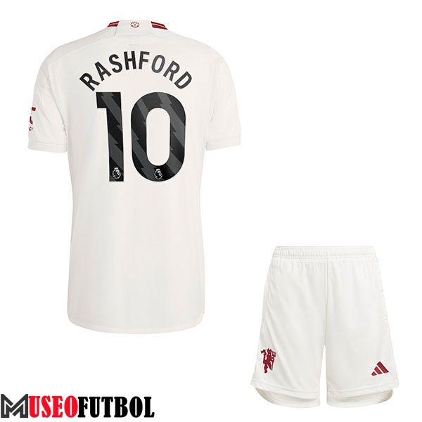 Camisetas De Futbol Manchester United (RASHFORD #10) Ninos 2023/2024 Tercera