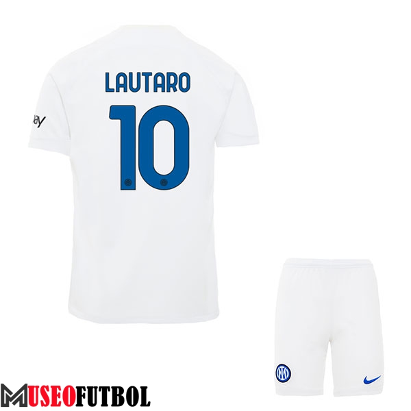 Camisetas De Futbol Inter Milan (LAUTARO #10) Ninos 2023/2024 Segunda