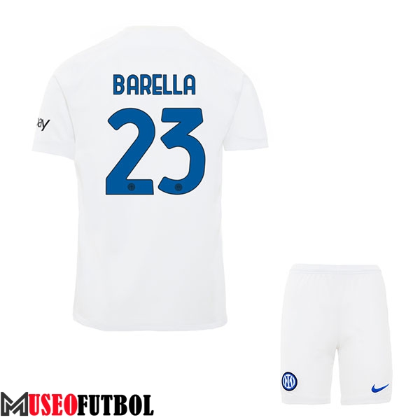 Camisetas De Futbol Inter Milan (BARELLA #23) Ninos 2023/2024 Segunda