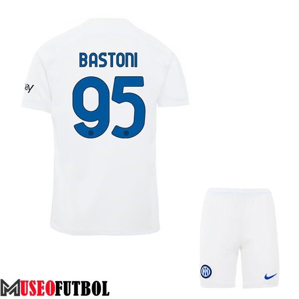 Camisetas De Futbol Inter Milan (BASTONI #95) Ninos 2023/2024 Segunda