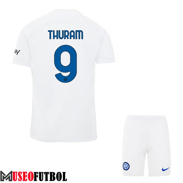 Camisetas De Futbol Inter Milan (THURAM #9) Ninos 2023/2024 Segunda