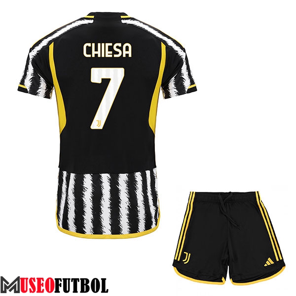 Camisetas De Futbol Juventus (CHIESA #7) Ninos 2023/2024 Primera