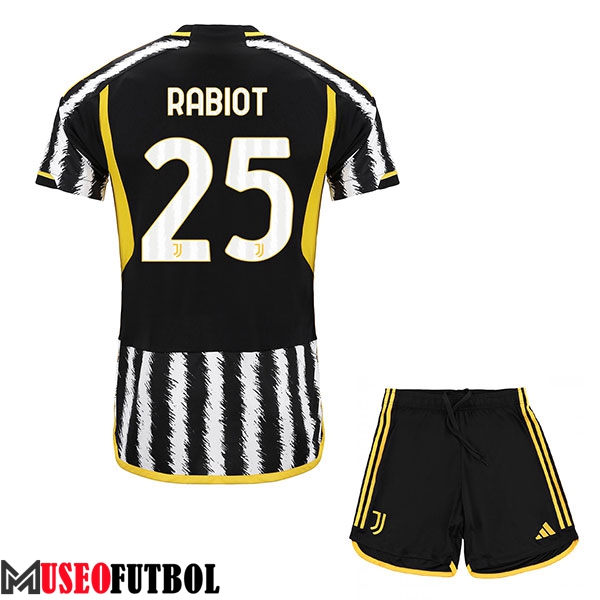 Camisetas De Futbol Juventus (RABIOT #25) Ninos 2023/2024 Primera