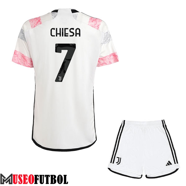 Camisetas De Futbol Juventus (CHIESA #7) Ninos 2023/2024 Segunda