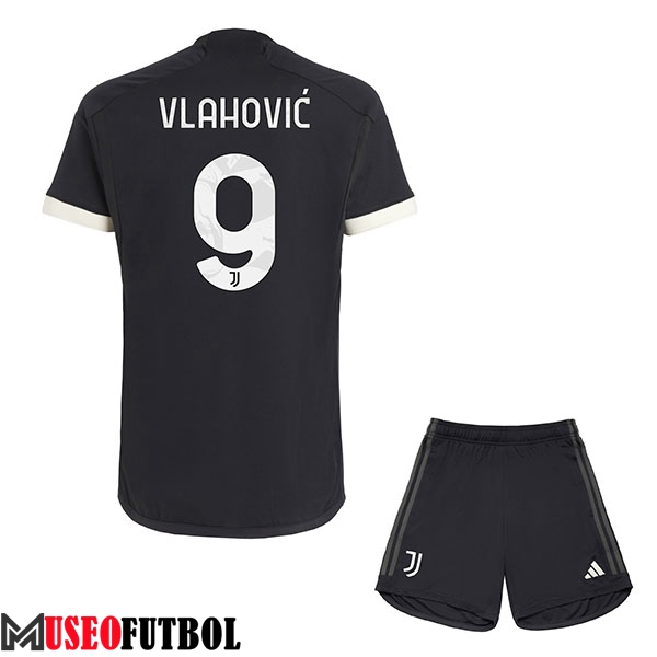 Camisetas De Futbol Juventus (VLAHOVIC #9) Ninos 2023/2024 Tercera