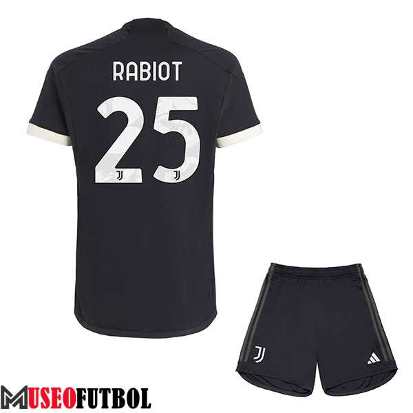 Camisetas De Futbol Juventus (RABIOT #25) Ninos 2023/2024 Tercera