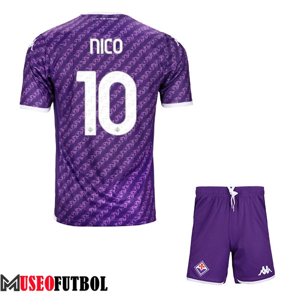 Camisetas De Futbol ACF Fiorentina (NICO #10) Ninos 2023/2024 Primera