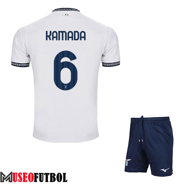 Camisetas De Futbol SS Lazio (KAMADA #6) Ninos 2023/2024 Tercera