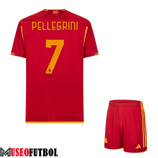 Camisetas De Futbol As Rome (PELLEGRINI #7) Ninos 2023/2024 Primera