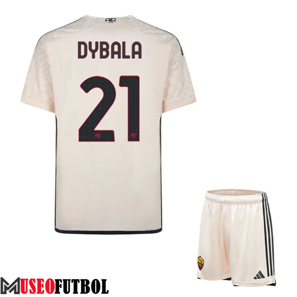 Camisetas De Futbol As Rome (DYBALA #21) Ninos 2023/2024 Segunda