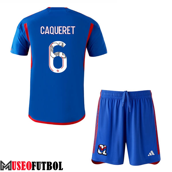 Camisetas De Futbol Lyon (CAQUERET #6) Ninos 2023/2024 Segunda