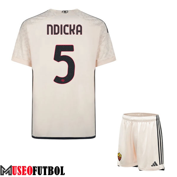 Camisetas De Futbol As Rome (NDICKA #5) Ninos 2023/2024 Segunda