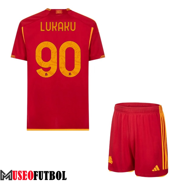 Camisetas De Futbol As Rome (LUKAKU #90) Ninos 2023/2024 Primera