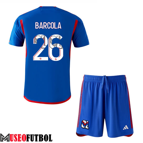 Camisetas De Futbol Lyon (BARCOLA #26) Ninos 2023/2024 Segunda