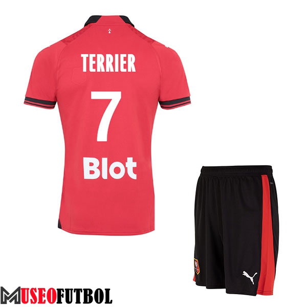 Camisetas De Futbol Stade Rennais (TERRIER #7) Ninos 2023/2024 Primera