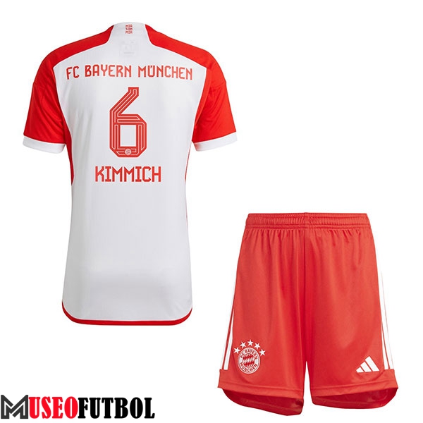 Camisetas De Futbol Bayern Munich (KIMMICH #6) Ninos 2023/2024 Primera